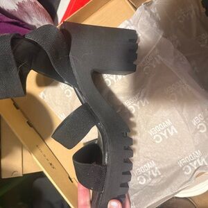 Elegant Black Sandals by Madden NYC